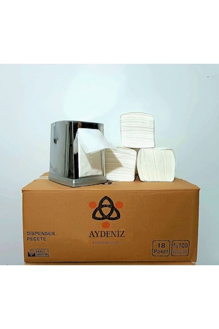 Aydeniz Peçete Masaüstü Dispenser Peçete 18 x 150'li