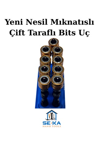 Yeni Nesil Mıknatıslı Çift Taraflı Bits Uç Profesyonel Pratik Vidalama Ucu Pz2 X 65 Mm 1 Adet