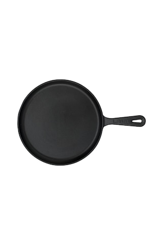 Lava Döküm Krep / Pizza / Pancake Tavası. Yuvarlak. Metal Saplı