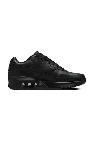 Nike Air Max 90 Unisex Leather Sneaker Hakiki Deri Günlük Spor Ayakkabı Siyah Siyah