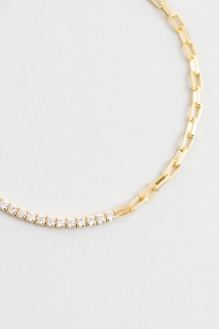 Zarafet 18 Ayar Sarı Altın Kaplama 19 Cm Gümüş Bileklik Sarı