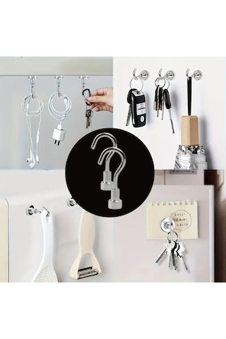 Buffer Güçlü Manyetik Mutfak,banyolar İçin Çok Amaçlı 2'li Magnet Askı Diğer