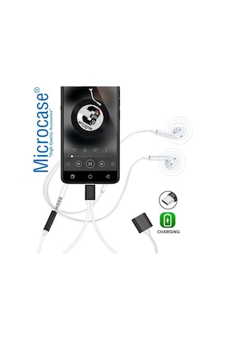 Motorola Moto Z3 Play Type-C Usb C Şarj + Kulaklık Dönüştürücü