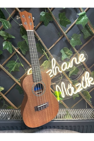 Concert Ukulele 23 İnç Maun Gövde 4 Telli Doğal Ahşap Ukulele