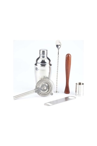 Pazly 7'li Set Paslanmaz Çelik Şarap Çalkalayıcı + Çanta + Aksesuarlar 550ml, Mutfak İçin İdeal Hediye