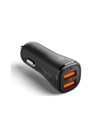 30w Usb-a 2 Port Araç İçi Hızlı Şarj Aleti 18w + 12w Akım Korumalı Güç Adaptörü Çakmaklık & & İpad Type-c Pd Ev302 - Acp08700
