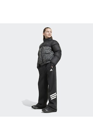 Adidas Synthetic Down Allover Print Çocuk Siyah Mont Kh0202