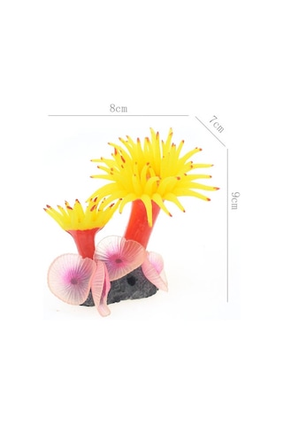 Sones Balık Tankı Akvaryum Simülasyon Peyzaj Deniz Dibi Yumuşakça Mercan Simülasyon Deniz Ağacı Silikon Süsler