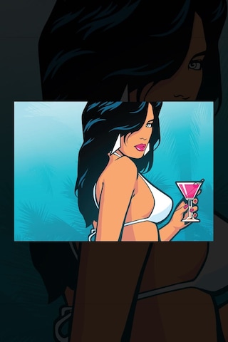Vice City Oyun Kadın Kanvas Tablo