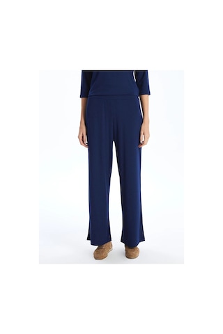 LC Waikiki Lcwaıkıkı Classic Lacivert Beli Lastikli Geniş Paça Kadın Pantolon Lıght Navy