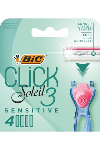 Bic Click Soleil Sensitive Kadın Traş Bıcağı 4'lü