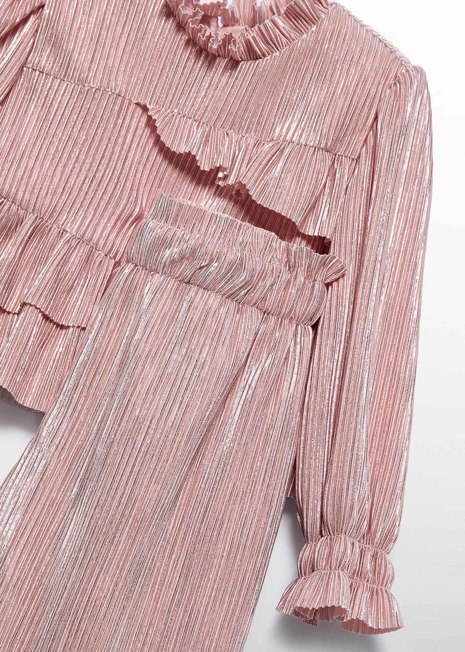 Mayoral Abel&lula Kız Bebek Pileli Pantolon Takım Pembe