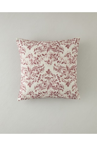 English Home Marbling Dolgulu Kırlent 45x45 Cm Bej Bordo