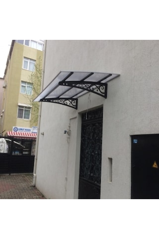 Metal Taşıyıcılı Kapı Üstü Pratik Sundurma 170x120 Md3