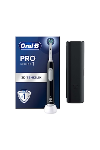 Oral-B Pro Series 1 Şarjlı 3D Diş Fırçası Siyah + Seyahat Kabı