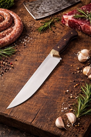 El Yapımı N690 Böhler Çelik Kurban Bıçağı Paslanmaz, Ergonomik Saplı, Uzun Ömürlü Keskinlik