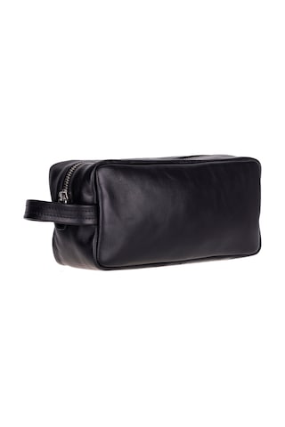 Bloominbag Bloombiel Obsidian Siyah Hakiki Deri Seyahat Ve Makyaj Çantası
