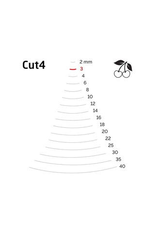 Kirschen 3125003 Bükük Oluklu Kaşık Ağız Oyma Iskarpela Cut4 - 3mm