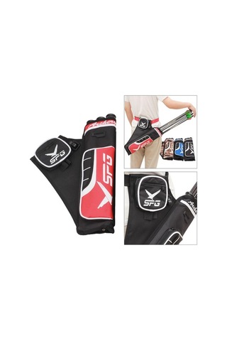 Pazly Suntek Okçuluk Cebi Ok Yay Çantası Sadak 3 Tüplü Kırmızı Spor Model