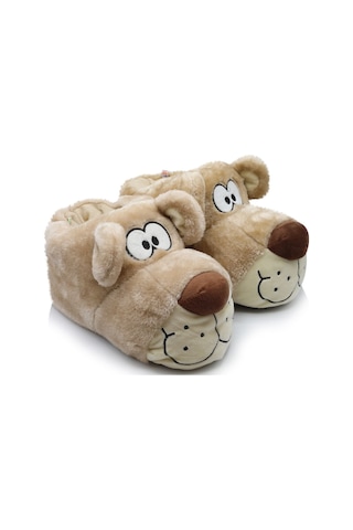 Twigy AA0701 Fibert Hayvanlı Çocuk Panduf Bej