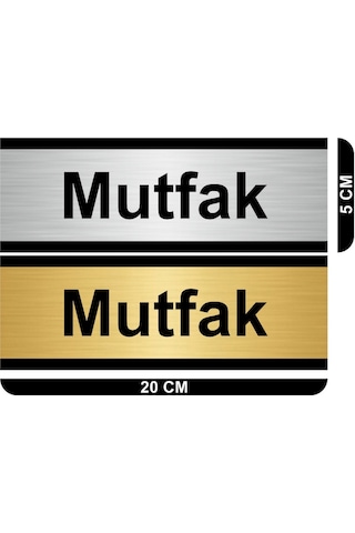 Kapı Isimliği-Departman Kapı Isimliği- 5*20Cm Metal Yapışkanlı