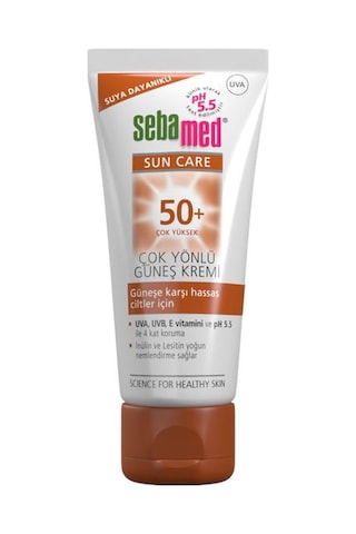 Sebamed Sun Care UVA - UVB Filtresi ve E Vitamini Üçlü Yüksek Koruma Çok Yönlü Güneş Kremi 50 SPF 50 ML