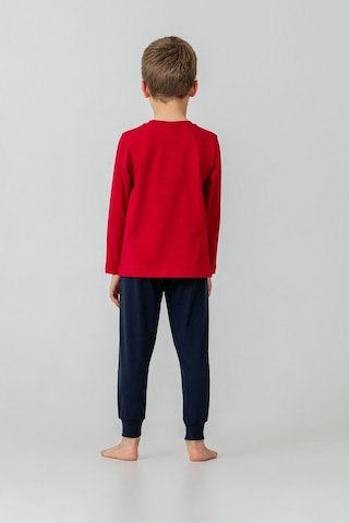 U.S. Polo Assn. Erkek Çocuk Pijama Takımı Baskılı Kırmızı Uzun Kol Pijama Takımı Us2635-c-v1 Us2635-c-v1