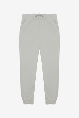 Tudors Unisex Relax Fit Rahat Kesim Şardonlu 3 Cepli Lastikli Jogger Paça Taş Renk Eşofman Altı-32644 Taş