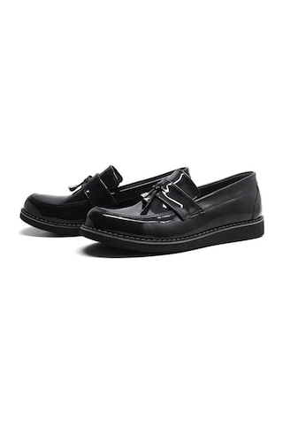 Siyah Rugan Loafer Klasik Erkek Ayakkabı