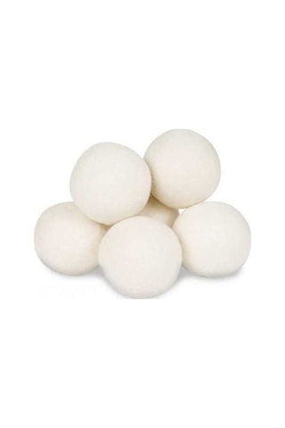 Besthome1 6 Adet Yumuşak Yün Kurutma Topu - Doğal Yün, Kısa Kurutma, Çamaşırları Korur Açık Sarı Açık Sarı