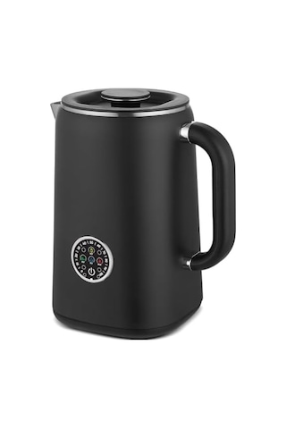Ck-300 Therma Dijital Kettle 1.7l Dokunmatik Ekran Sıcak Tutma Fonksiyonu Double Wall El Yakmayan Gövde Çay, Kahve, Bitki Çayı Ve Mama Suyu Modları Siyah
