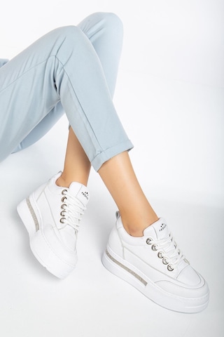Granes Kadın Beyaz Gizli Topuk Sneaker Beyaz