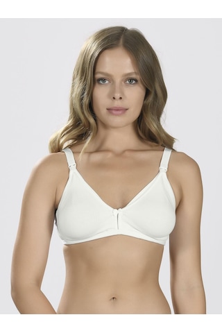 Ekru Dikişsiz Emzirme Sütyeni Ekru