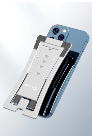 Cm23 Ayarlanabilir Katlanabilir Masaüstü Telefon Tutucu - Gümüş Standart