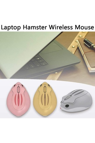 2.4ghz Kablosuz Fare Sevimli Hamster Şeklinde Düşük Gürültülü Taşınabilir Mobil Optik 1200dpi Usb Fare Kablosuz Fare Pc Dizüstü Bilgisayar Dizüstü Macbook Ki