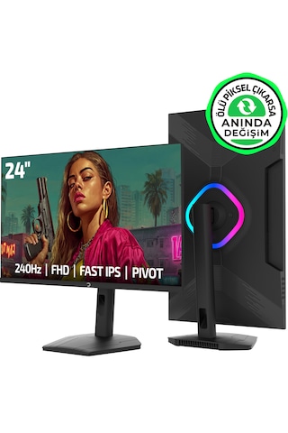 Gamepower Lunis L25 24'' 240hz 0.5ms Fast Ips Fhd Rgb Pivot Gaming Monitör