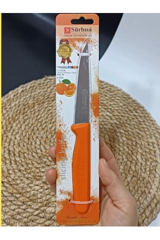 Sürmene 61004 Mutfak Bıçağı 9,50 Cm Turuncu Çok Renkli
