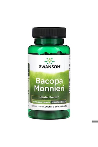 Swanson, Bacopa Monnieri, 250 Mg, 90 Caps