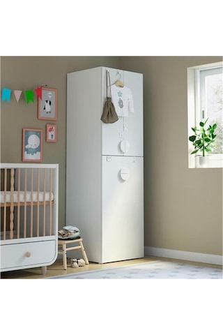 Myllra Beyaz Bebek Karyolası 60x120 Beyaz