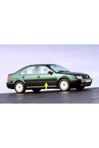 VW Bora 1999-2005 Sağ Ön Kapı Çıtası Siyah Plastik 1J4853516F