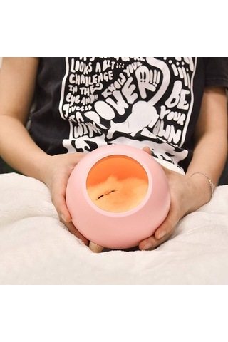 Gece Işığı, Sevimli Kedi Gece Işığı, Otomatik Kapalı İşlevli Enerji Tasarruflu Yumuşak Gece Işığı 5.90-ros Soğuk Beyaz