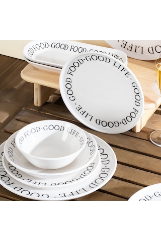 Perotti Good Stoneware Yemek Takımı 27 Parça 6 Kişilik Yemek Seti