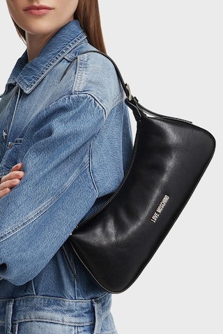 Love Moschino Logolu Ayarlanabilir Omuz Askılı Çanta Bayan Çanta Jc4390pp1pko0000 Siyah
