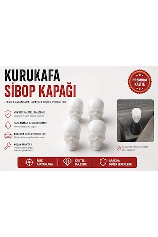 Kurukafa Sibop Kapağı , Kurukafa Araç Lastik Sibop Kapağı , Kurukafa Araç Tekerlek Sibop Kapağı -