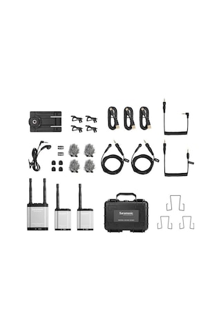 Saramonic Vlink2 Kit2 (TX+TX+RX) 2.4 GHz Kablosuz Mikrofon Sistemi