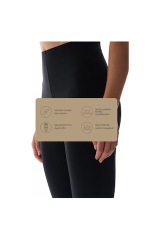 Penti Siyah Wonder Yüksek Destek Toparlayıcı Yüksek Bel Back Lock Stitched Tayt