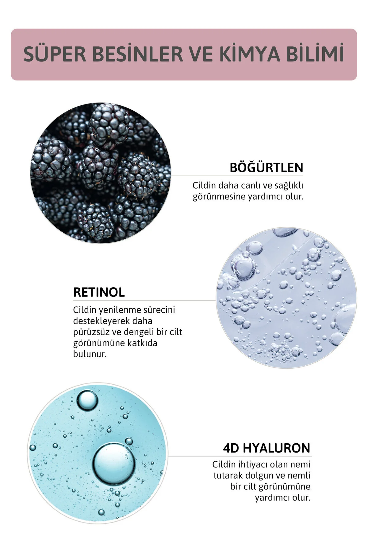 Kırışıklık Ve Yaşlılık Karşıtı, Aydınlatıcı %2 Hyaluronik Asit Etkili %0.5 Retinol Cilt Serumu