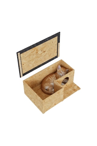 Kedi Kedi Yuvası Kedi Kulübesi Kedi Barınağı 1 Kedilik İç Ve Dış Mekan Isı Ve Su Yalıtımlı