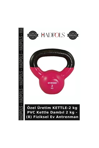 Özel Üretim Kettle-2 Kg Pvc Kettle Dambıl 2 Kg - 8 Fiziksel Ev Antrenman