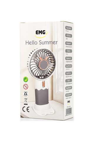 Emg Mini El Fanı Sabit Başlık 1 Kademe Hız M.üstü Ayaklı Vantilatör